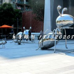 不銹鋼太空螞蟻-萬科金色城市售樓廣場