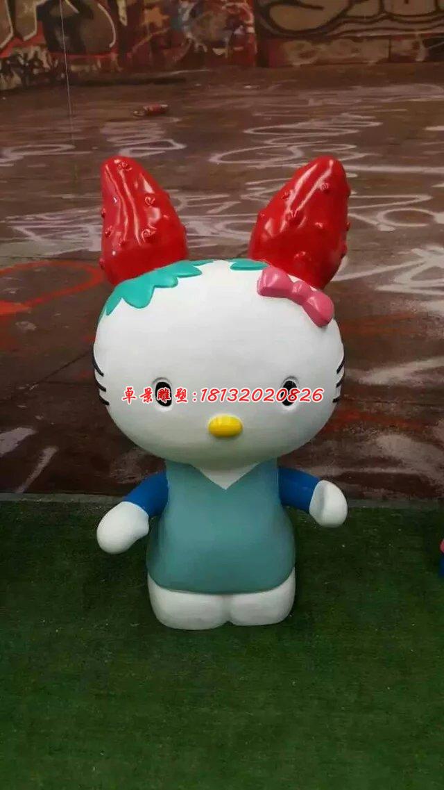 玻璃鋼hello kitty雕塑，卡通玻璃鋼雕塑 (10)