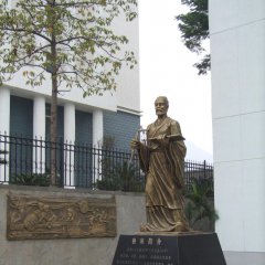 立式魯班雕塑，廣場古代名人銅雕