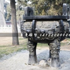 仿古銅鼎，廣場(chǎng)三足銅鼎