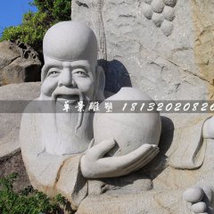 老壽星石雕，大理石神仙雕塑