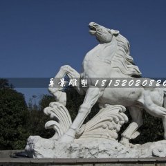 馬踏浪石雕，廣場(chǎng)石雕馬