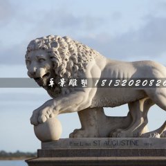 歐式獅子石雕，廣場(chǎng)動(dòng)物石雕