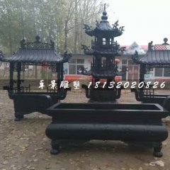 香爐銅雕，寺廟銅香爐