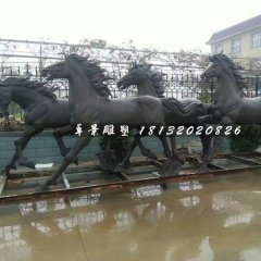 奔馬銅雕，公園動物銅雕