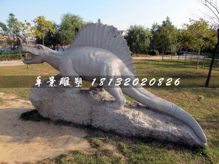 恐龍石雕，公園動(dòng)物石雕 (1)