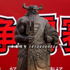 神農(nóng)銅雕，古代神話人物銅雕