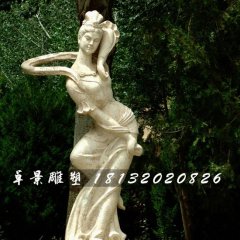 古代美女石雕，公園人物石雕