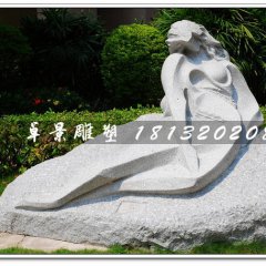 抽象女人石雕，公園景觀雕塑