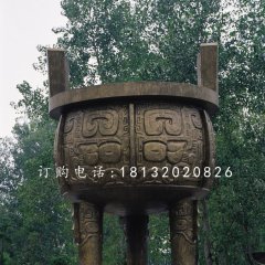 大型銅鼎，廣場(chǎng)三足銅鼎雕塑