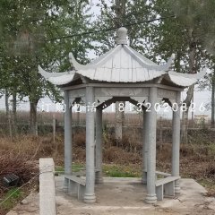 公園石涼亭，青石亭子