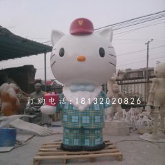 hellokitty雕塑，玻璃鋼卡通雕塑