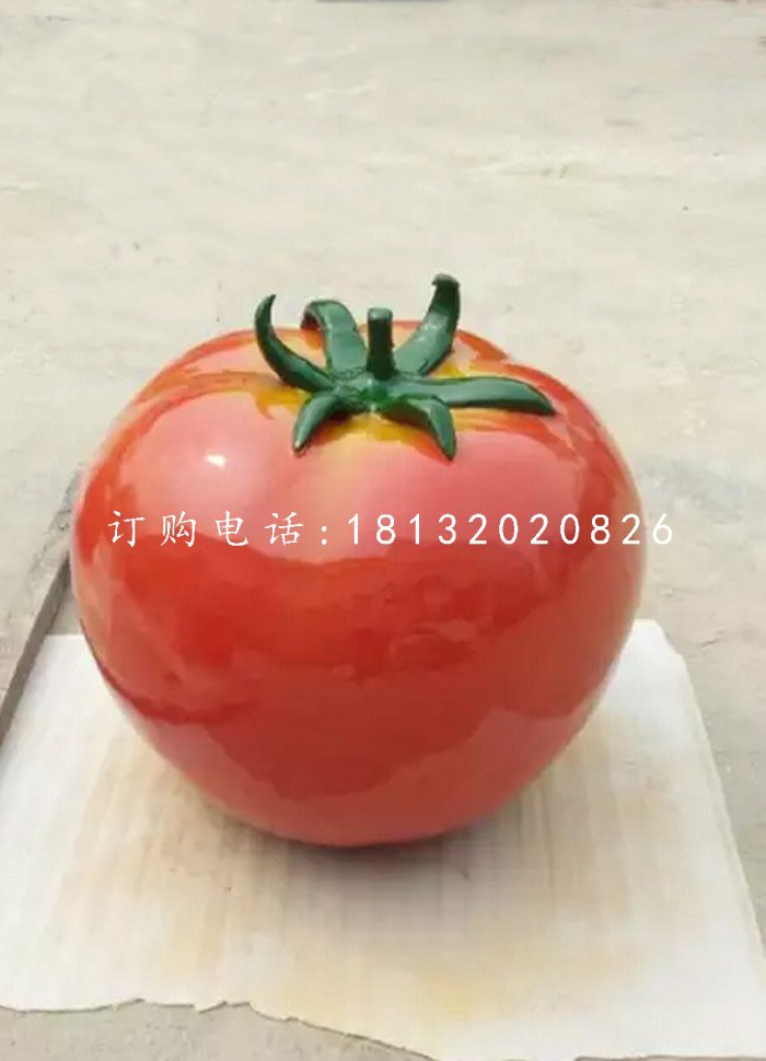 仿真西紅柿雕塑，玻璃鋼蔬菜