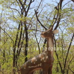 梅花鹿雕塑，公園仿真動物雕塑