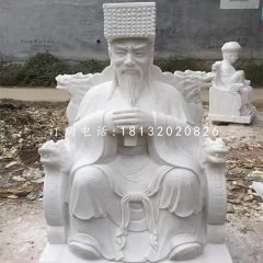 龍王石雕，漢白玉神仙雕塑