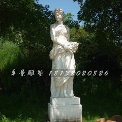 漢白玉美女雕塑，西方美女石雕