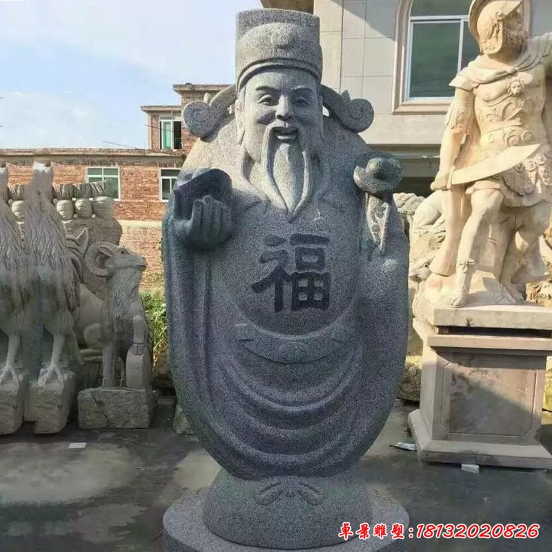 大理石抽象神像福祿壽雕塑