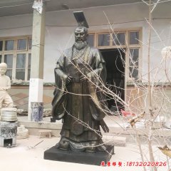 玻璃鋼仿銅古代帝王秦始皇雕像