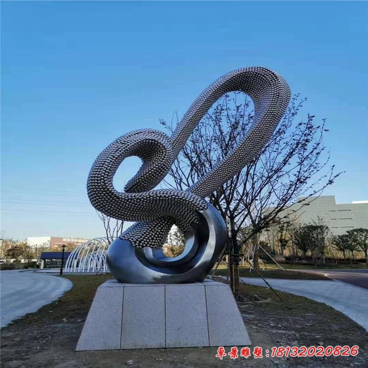 廣場(chǎng)不銹鋼抽象景觀雕塑