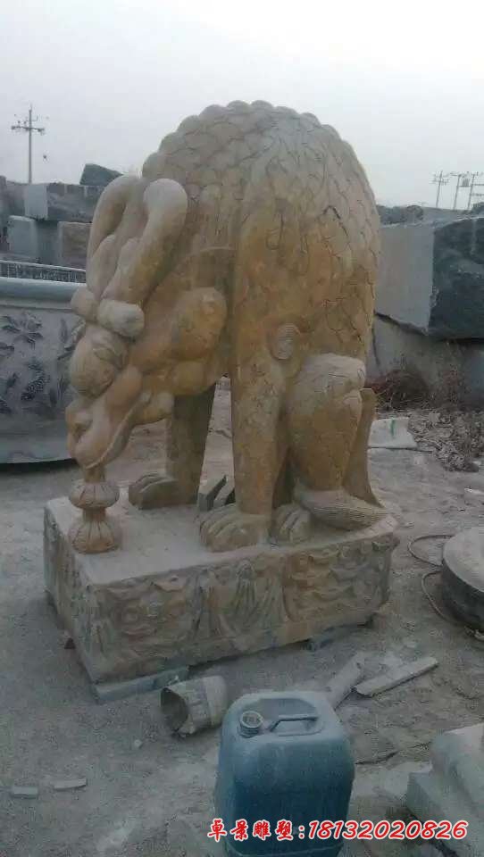 古代吸水獸石雕 (2)