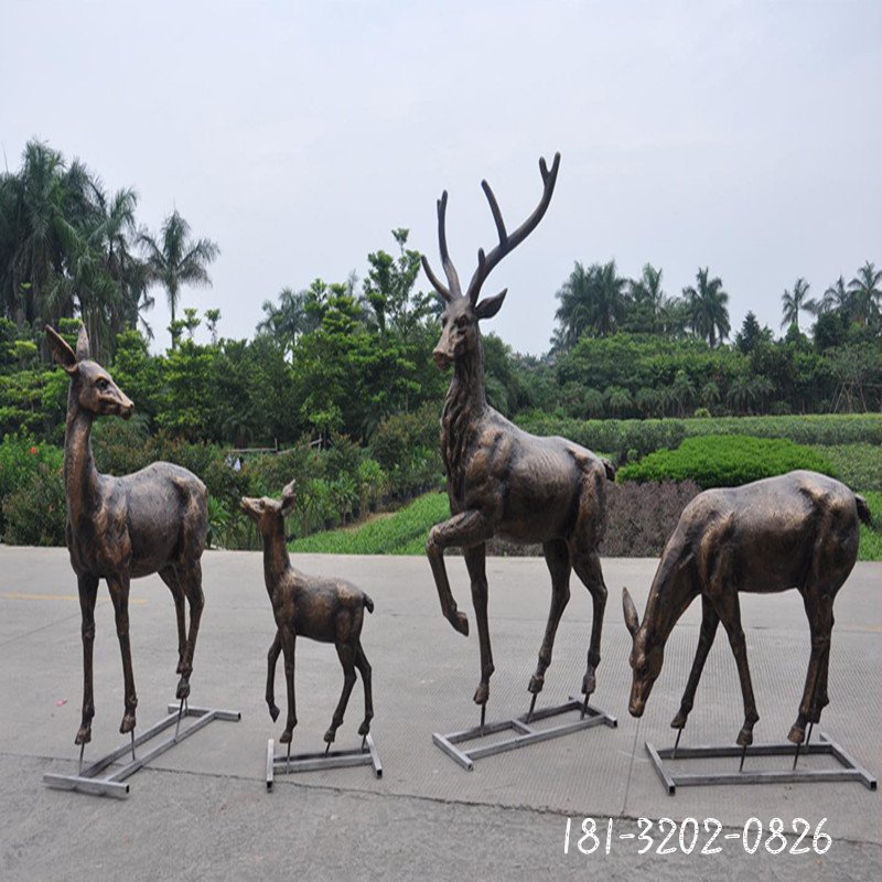 公園福鹿銅雕